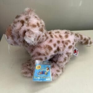 Webkinz Strawberry Cloud Leopard HM466 NWT Unused Code Ganz 2009 Plush